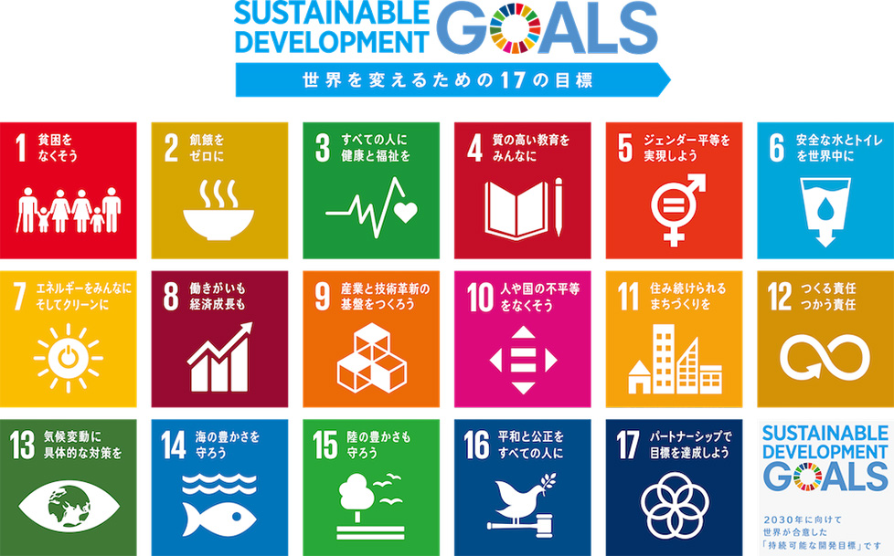 SUSTAINABLE DEVELOPMENT GOALS 世界を変えるための17の指標