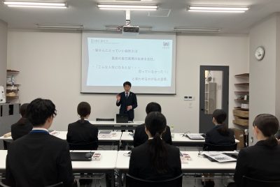 グリーンライフ産業入社式、社長あいさつ